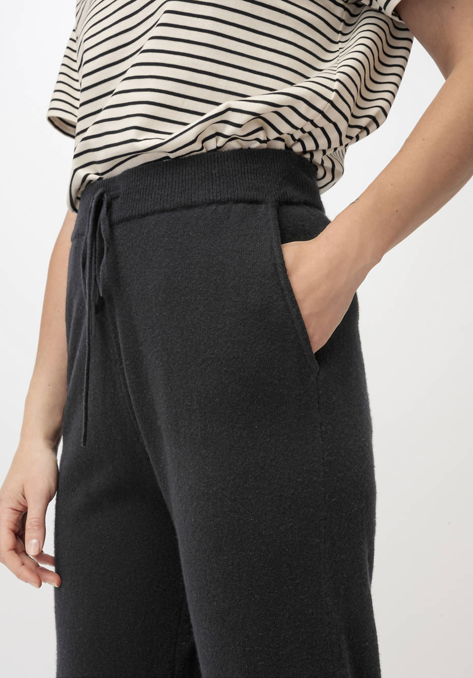 Strickhose aus Bio-Schurwolle mit Kaschmir