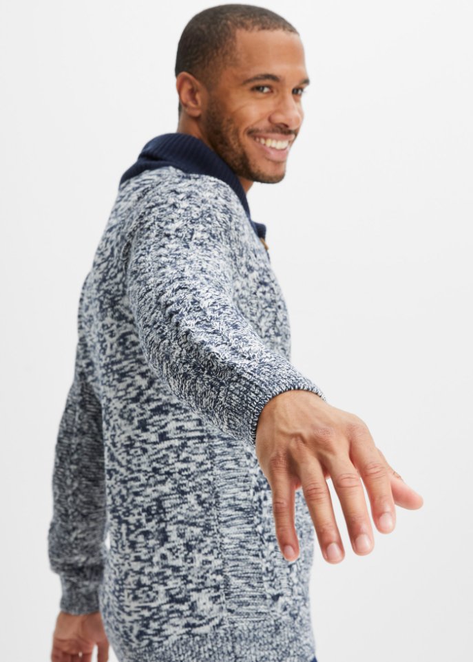 Pullover mit Schalkragen