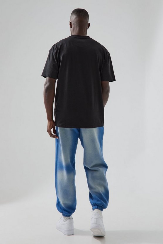 Oversize T-Shirt mit Man Active Athletics Print