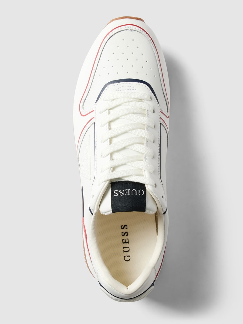 Sneaker mit Label-Patches Modell 'POTENZA' in weiß