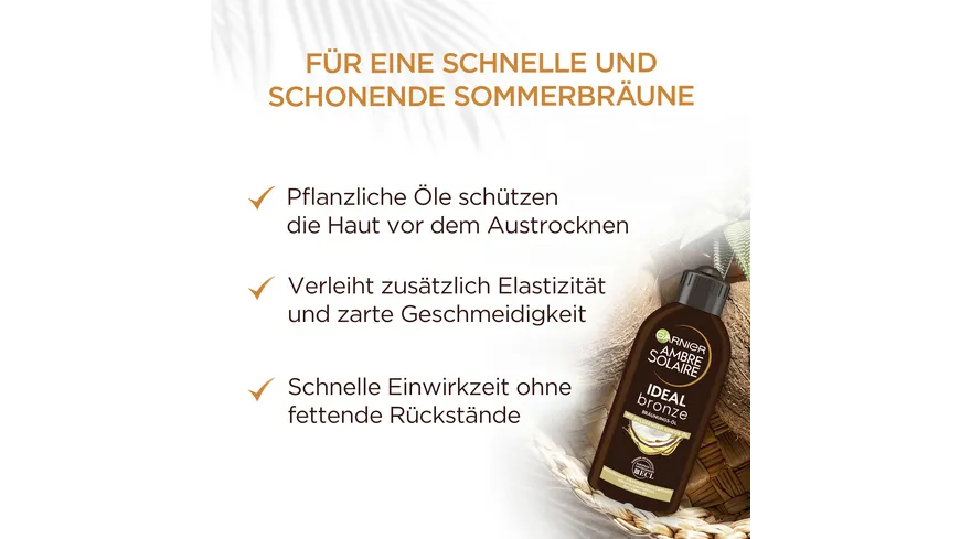 Garnier Ambre Solaire Bräunungsöl tiefbraun 200 ml