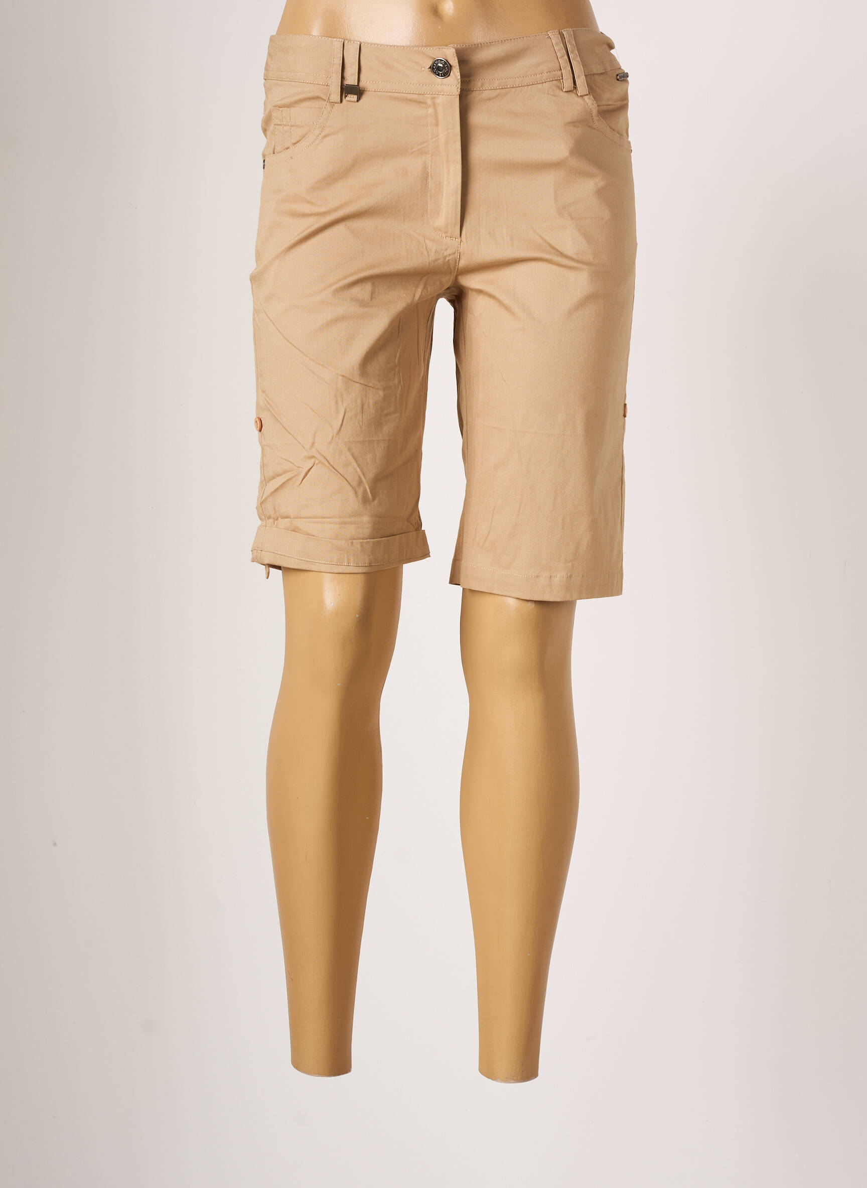 Agathe   Louise Bermudas Femme couleur marron
