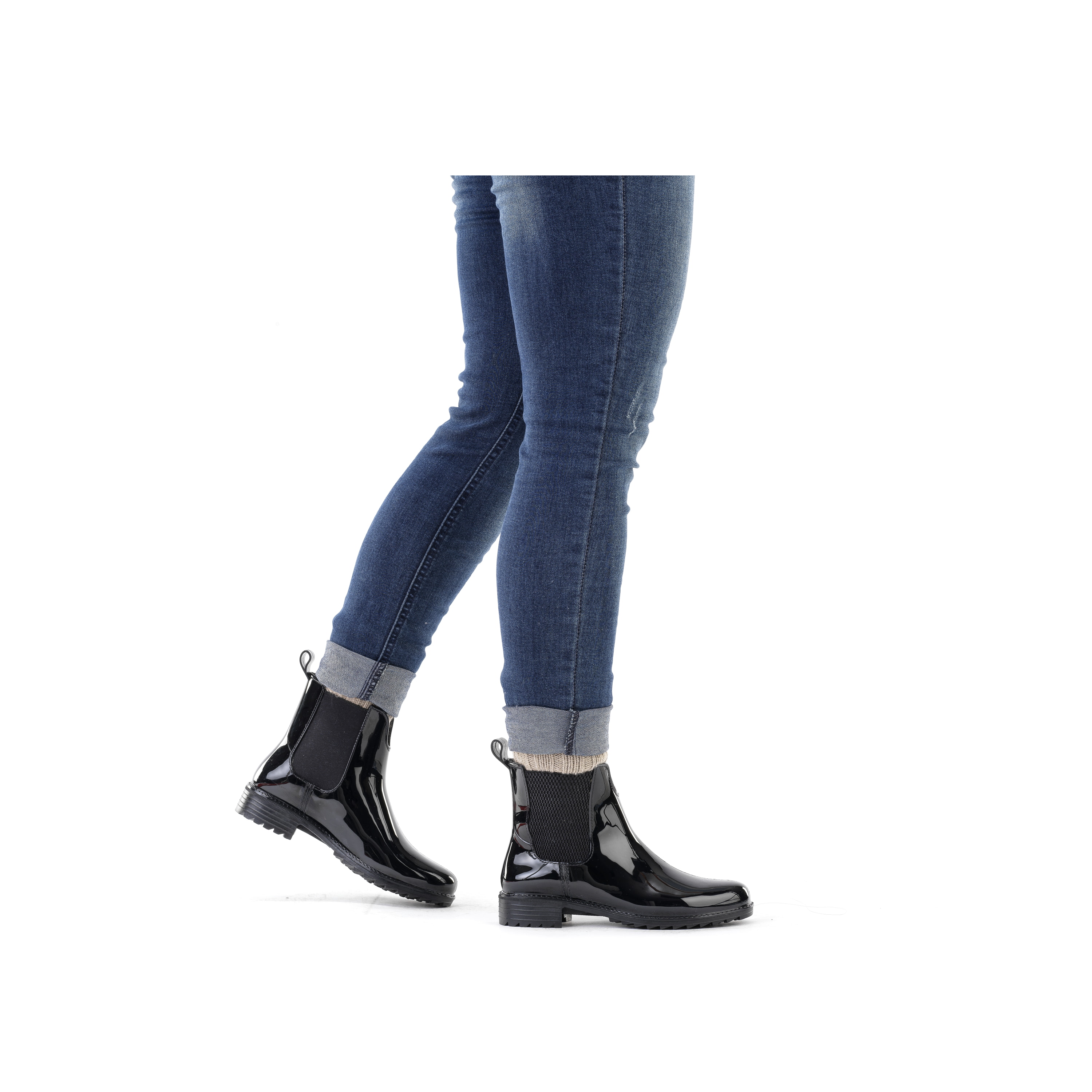 Rieker Damen Chelsea Boots tiefschwarz