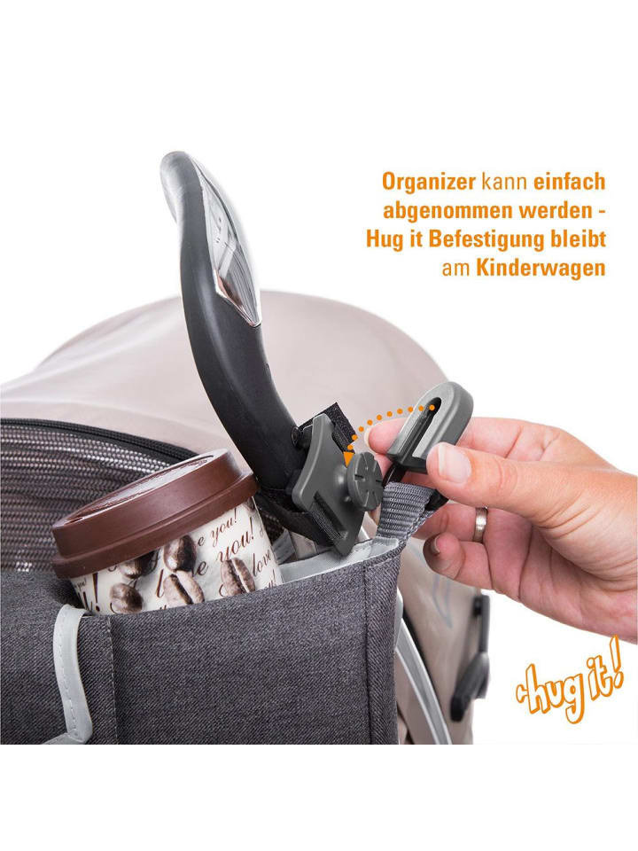 DIAGO Kinderwagen-Organizer Hug it! Universal   Befestigungssystem in schwarz günstig kaufen onesize