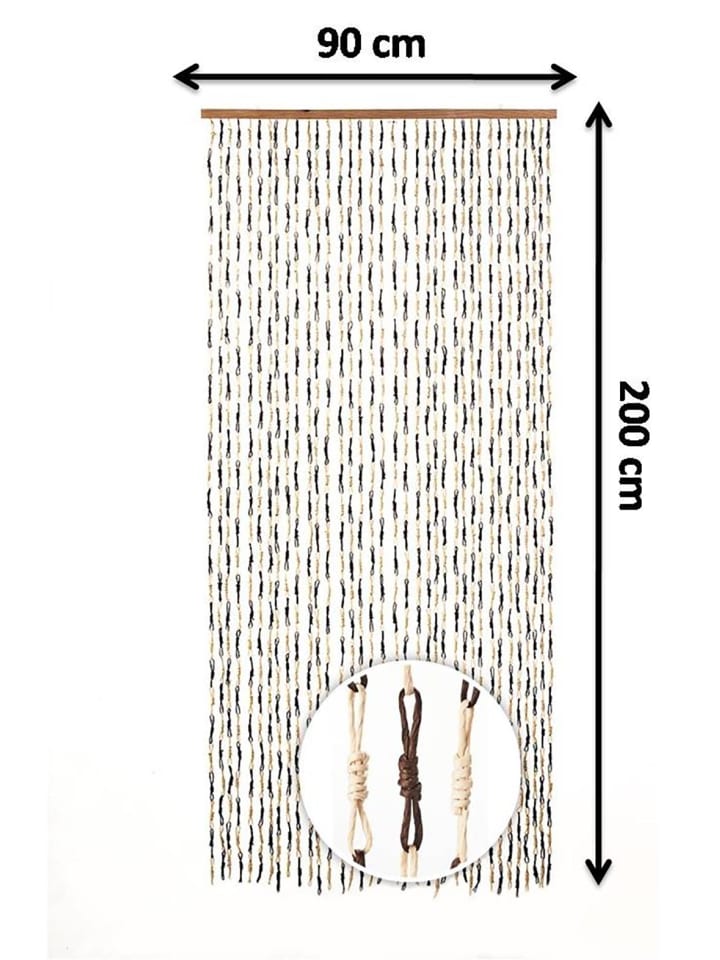 kobolo Vorhang KNOTS200 in Braun günstig kaufen onesize