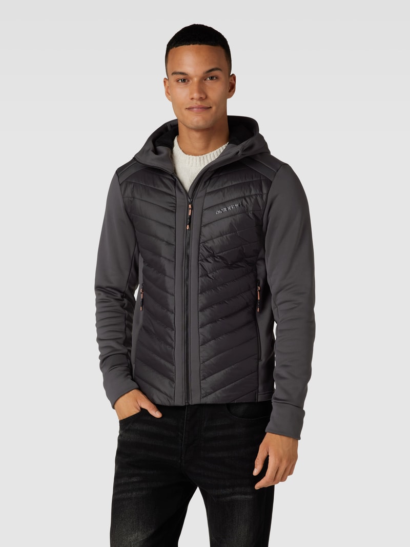 Steppjacke mit Kapuze Modell 'ZUKO' in anthrazit