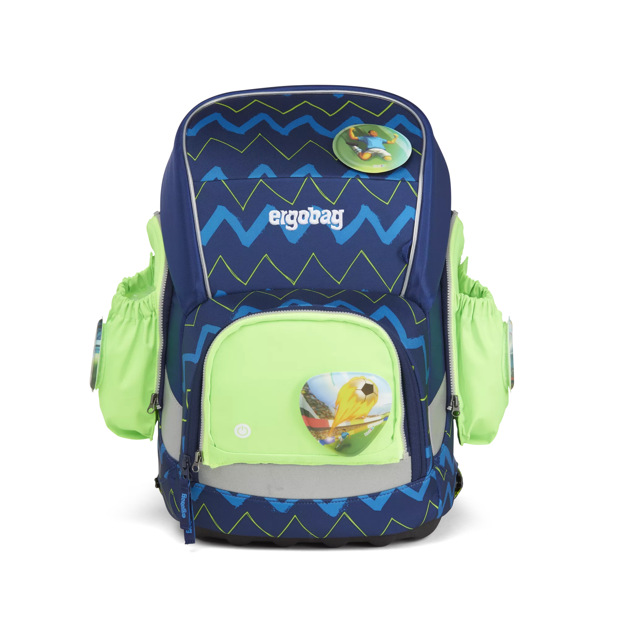 ergobag Fluo LED Seitentaschen-Set Grün