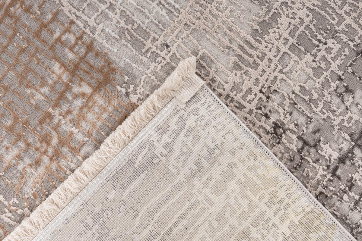 megusta Fransenteppich Grau / Silber 120cm x 180cm