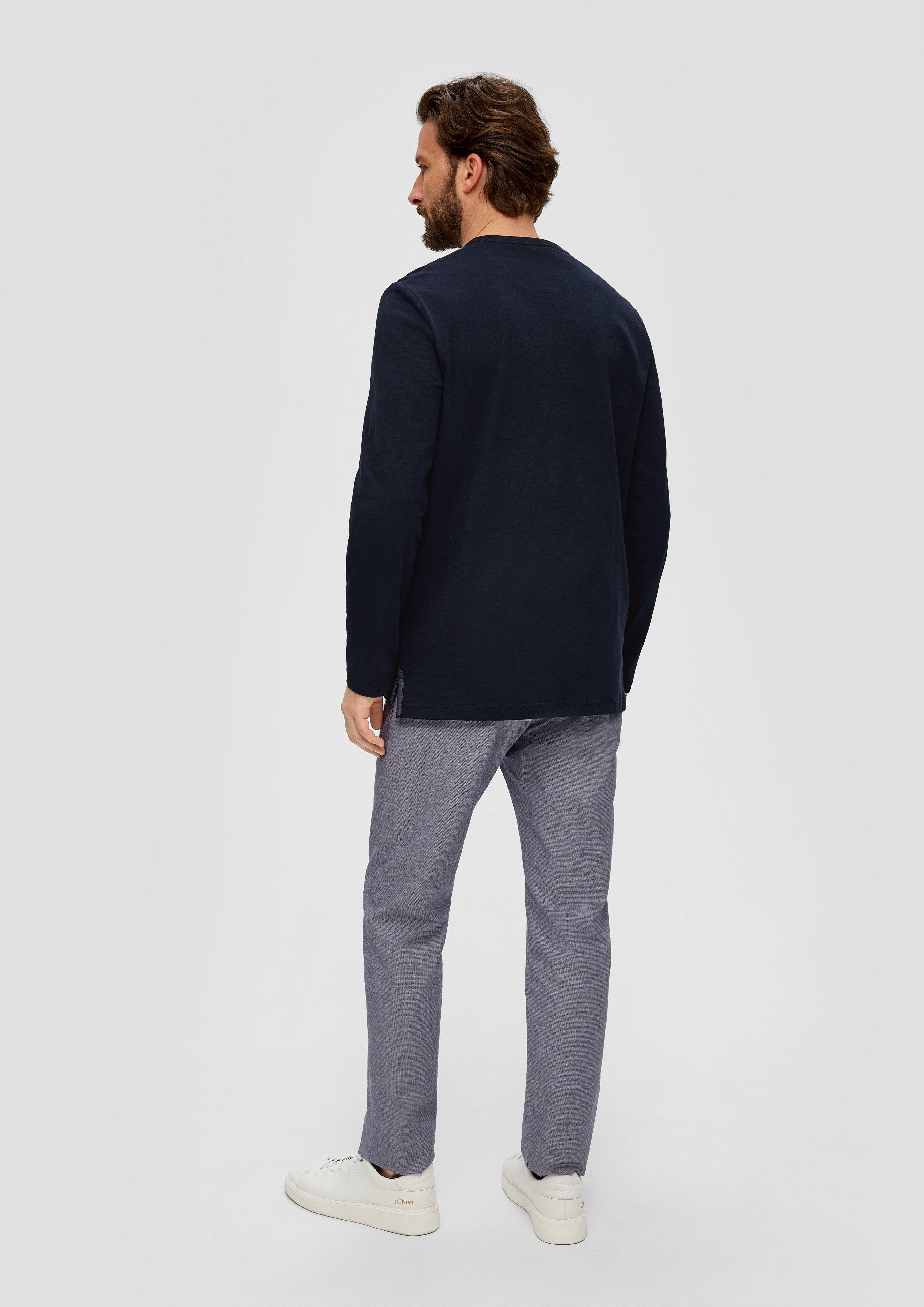 Langarmshirt mit Henley-Ausschnitt  2143931-5978