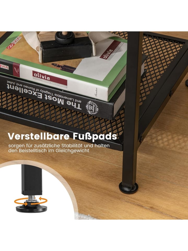 COSTWAY Beistelltisch 40cm in Braun günstig kaufen onesize