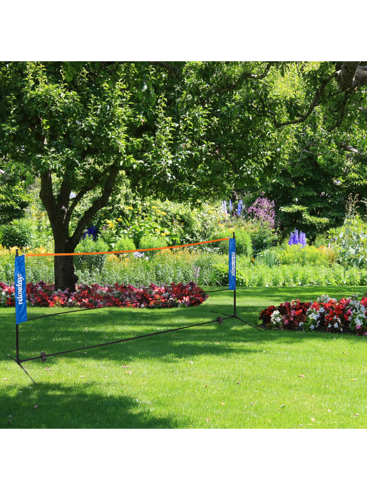 relaxdays Badmintonnetz in Schwarz/ Blau - (B)310 x (H)225 x (T)103 cm günstig kaufen onesize