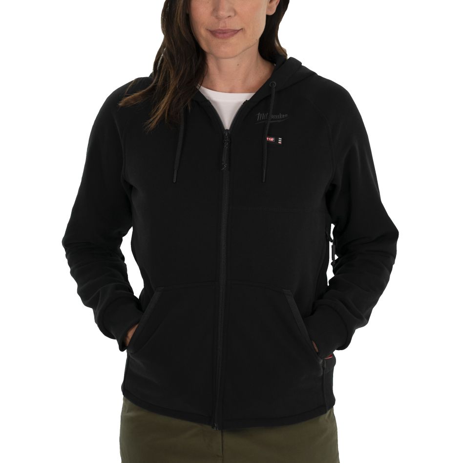 Milwaukee Accessoires 4932480092 M12 HHLBL1-0 (L) M12 Lämmitettävä huppari naisille, musta