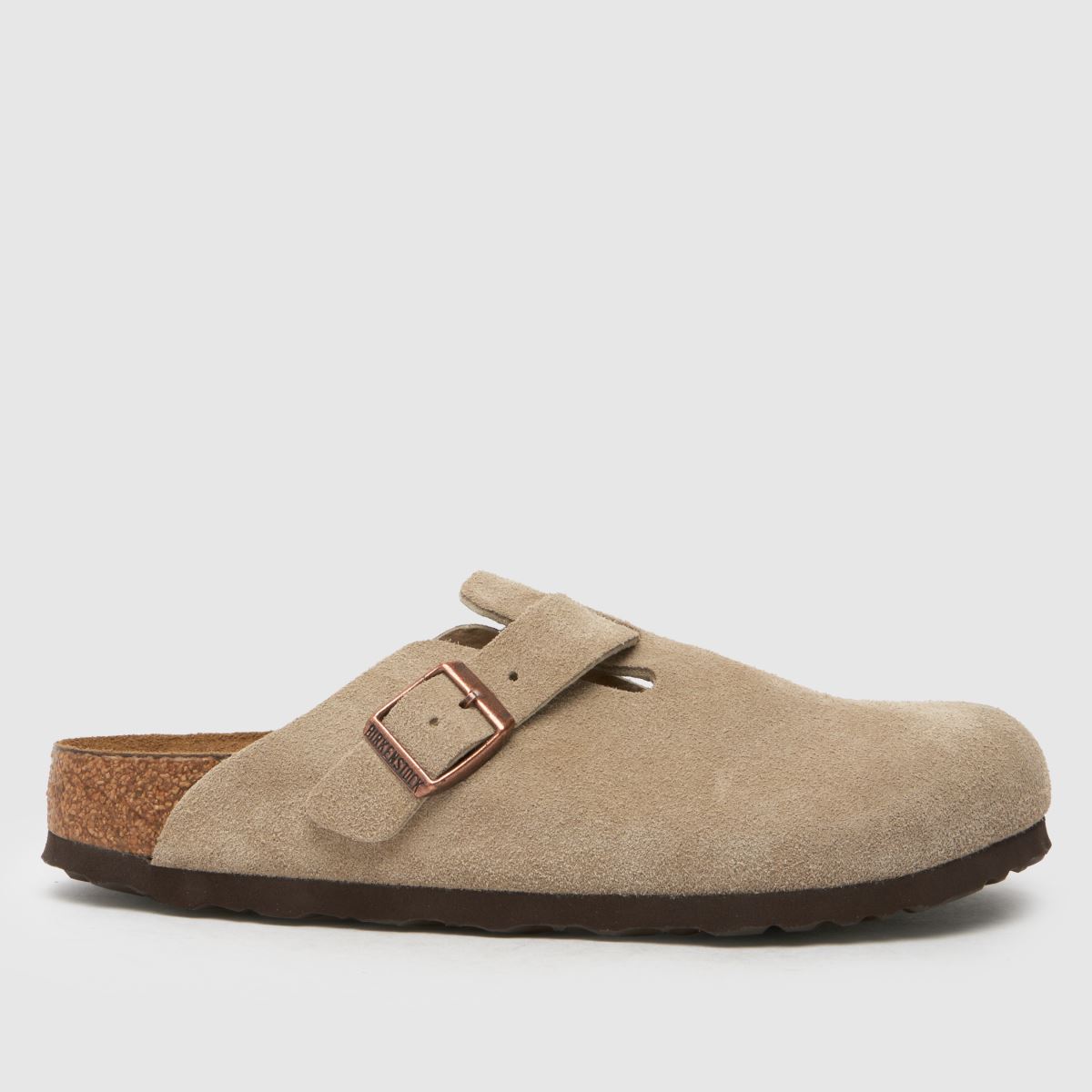 BIRKENSTOCK – Boston – Träskor i taupefärg