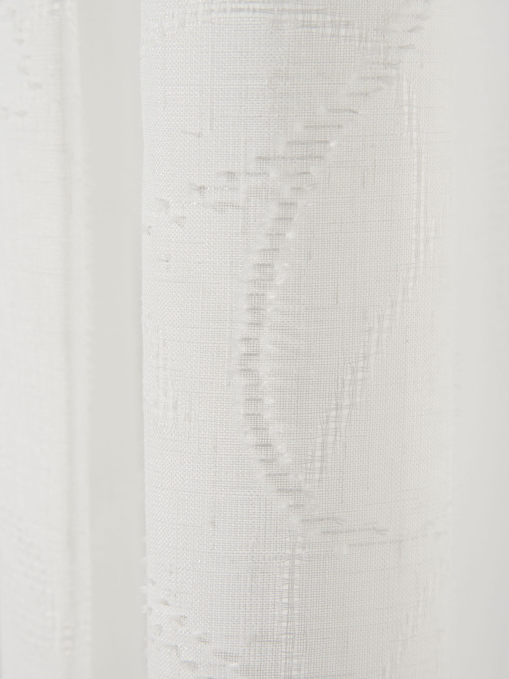 Enna Vorhang mit Gardinenband, Offwhite
