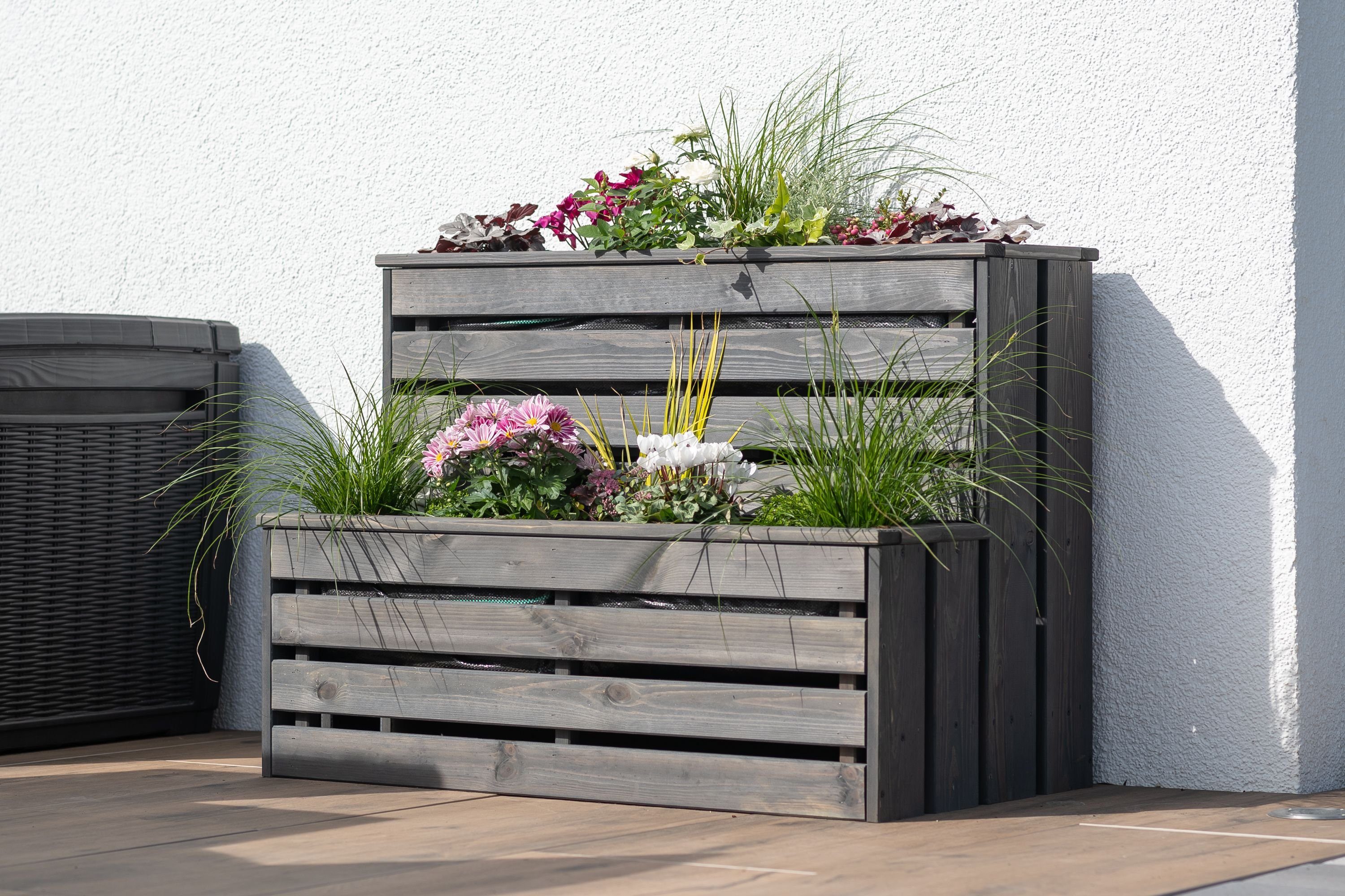 WESTMANN Blumenkasten Duett, 100 % FSC-zertifiziertes Kiefernholz