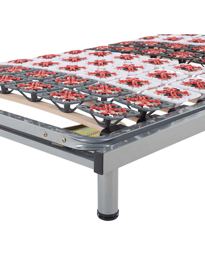 Beliani Manuell Verstellbarer Lattenrost STAR in Grau - (W) 90 x (H) 25 x (L) 200 cm günstig kaufen onesize