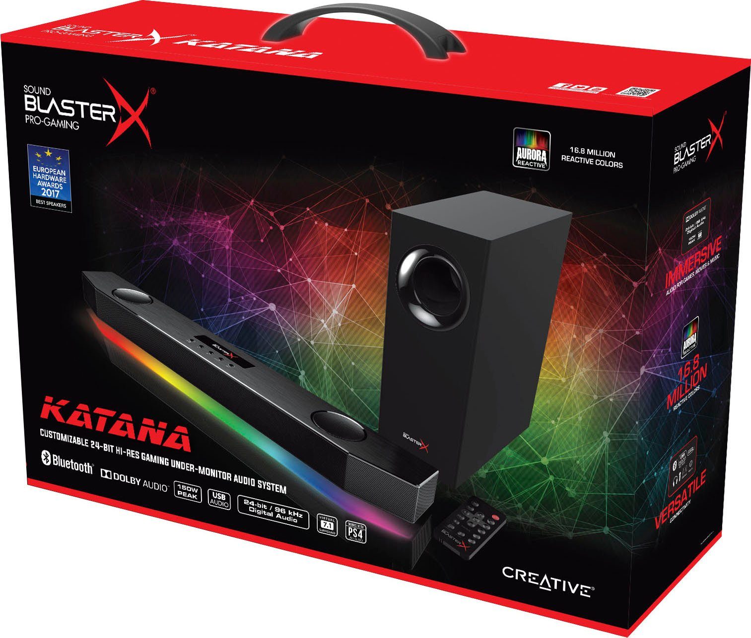 Creative Sound BlasterX Katana 2.1 Soundbar (Bluetooth, 150 W)