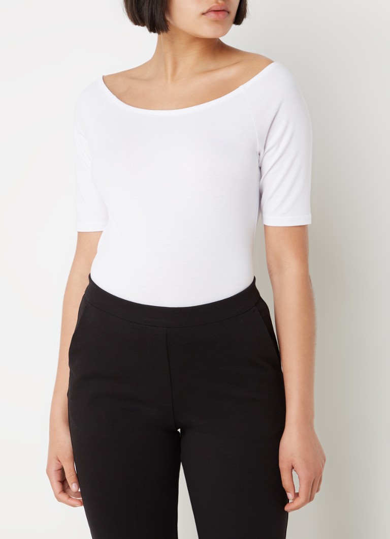Modström Tansy top with boat neck and stretch