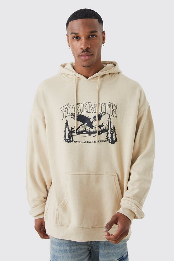 Oversize Hoodie mit Yosemite Print