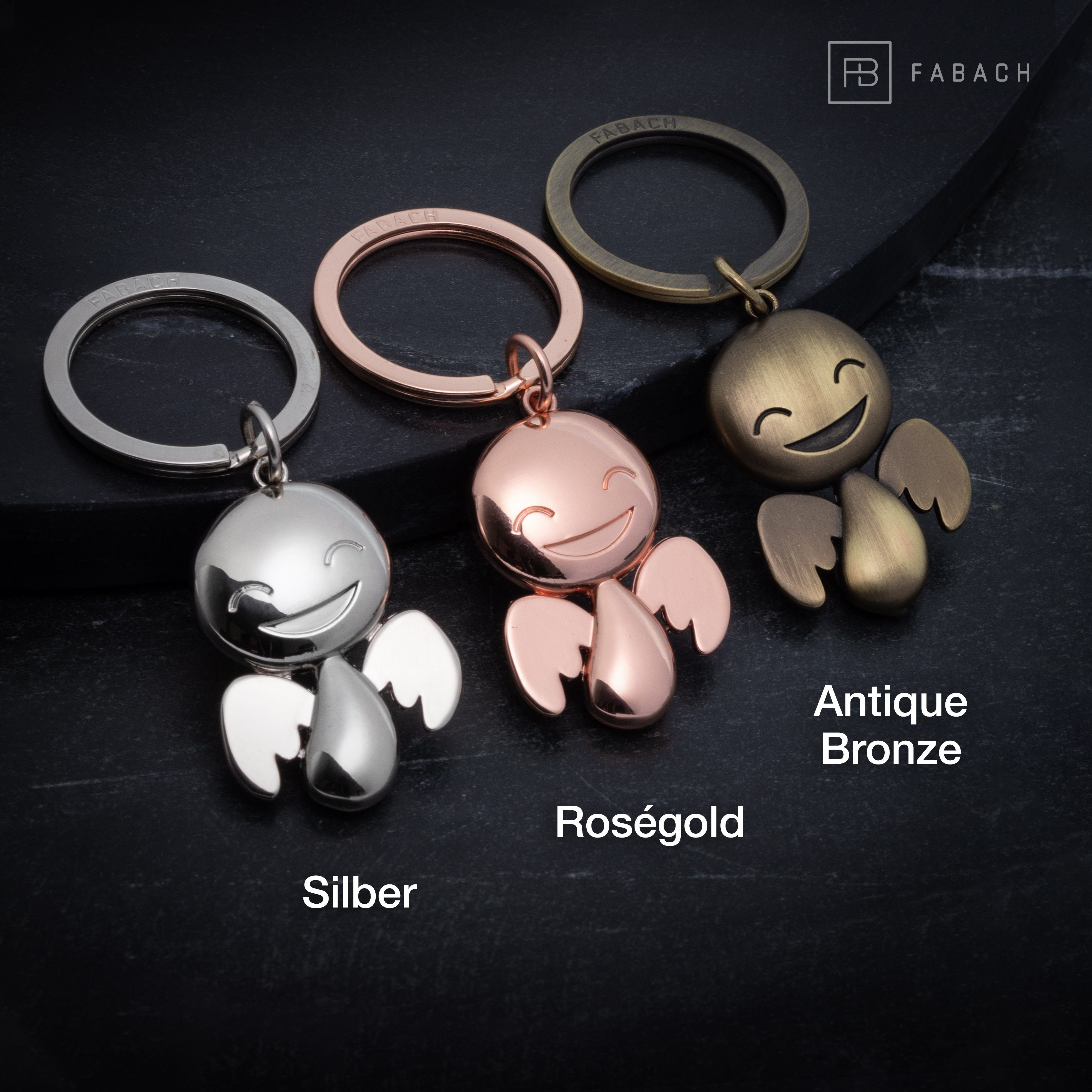 FABACH Schlüsselanhänger Schutzengel Happy - Glücksbringer Geschenk zum Führerschein