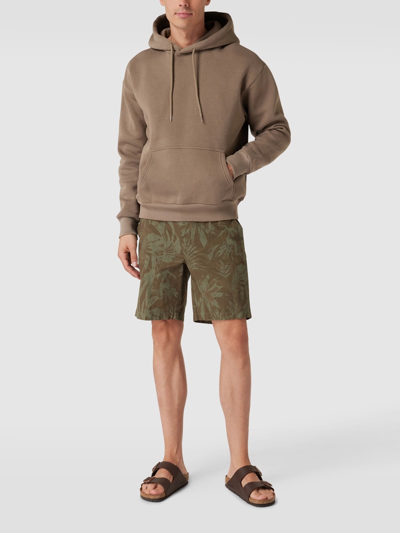 Shorts mit Allover-Muster in khaki