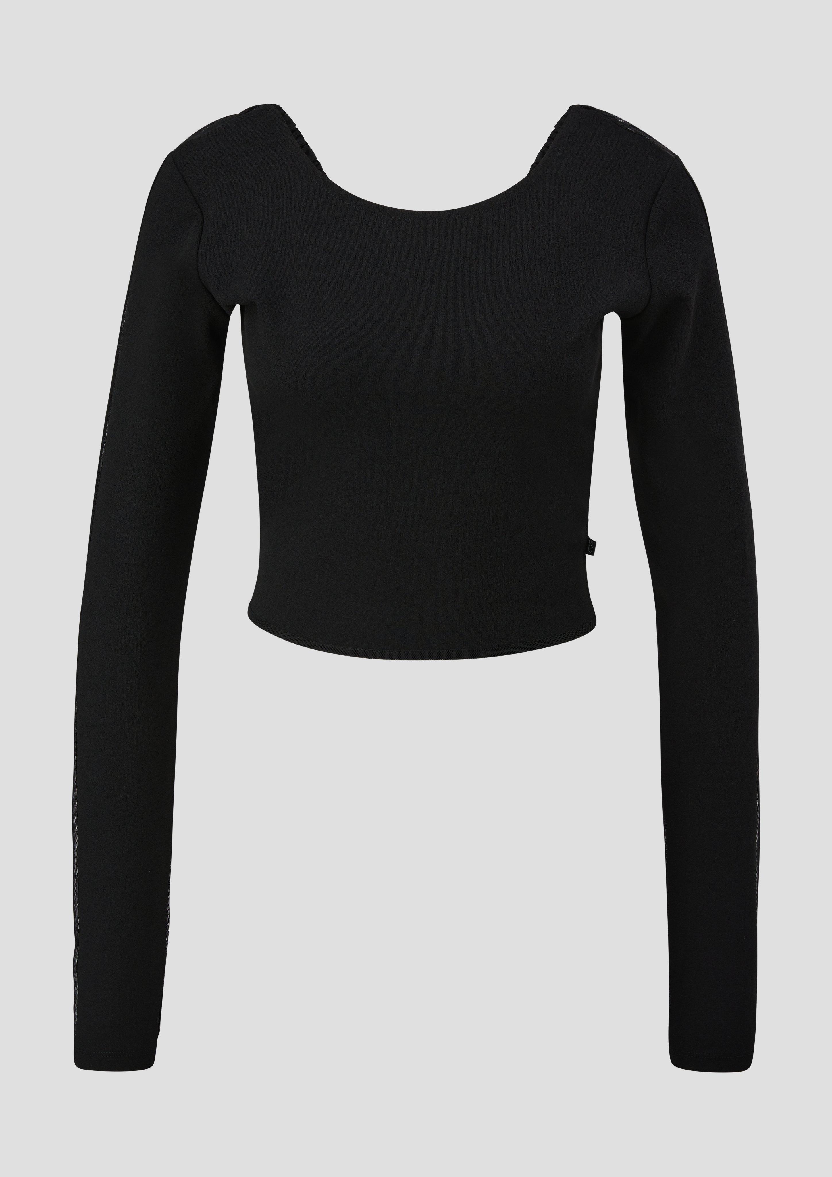 Crop-Shirt mit Rücken-Ausschnitt | QS x ELIF  2135602-9999