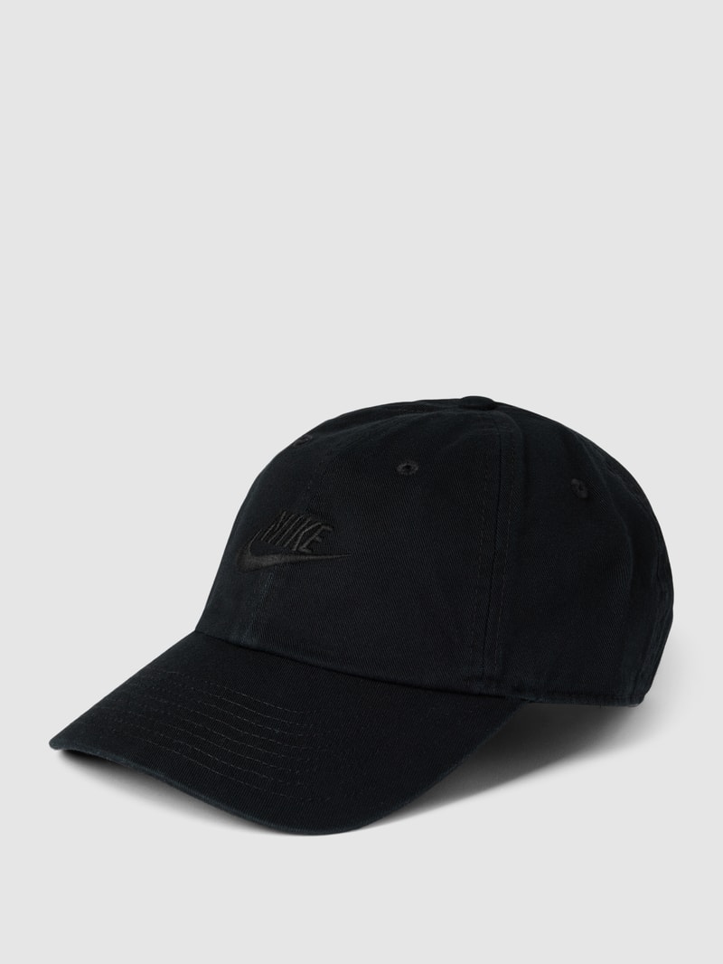 Basecap mit Label-Stitching in schwarz