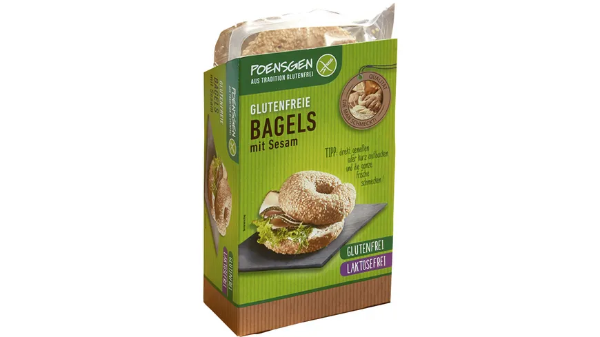Poensgen Bagels Sesam Glutenfrei 150 g