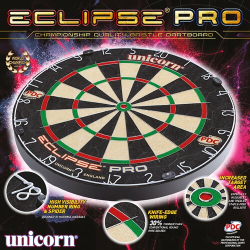 DARTBOARD UNICORN ECLIPSE PRO BRISTLE BOARD