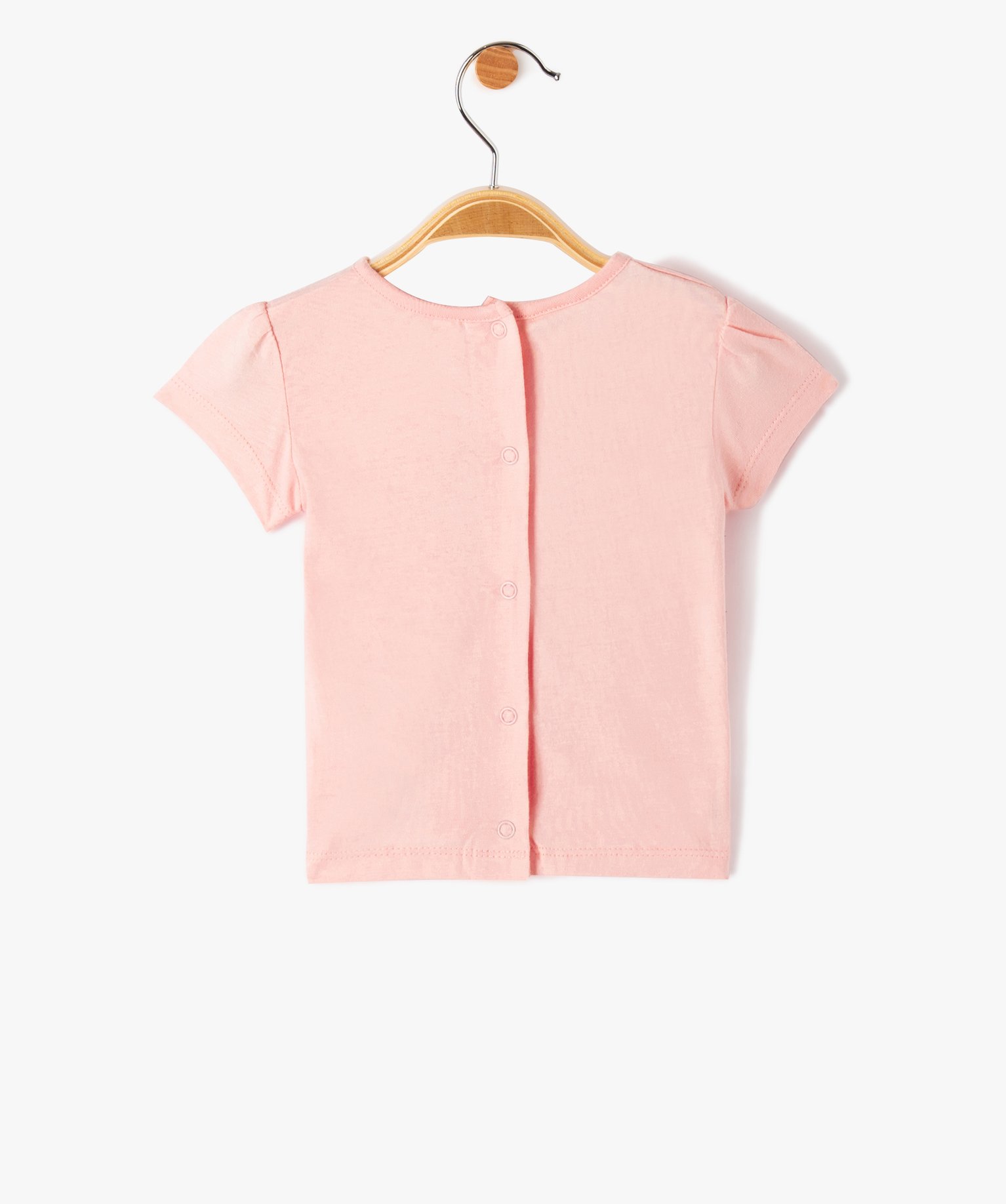 Tee-shirt bébé fille à manches courtes imprimé - DS rose | GEMO