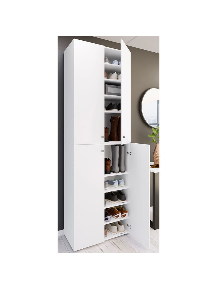 ebuy24 Schuhschrank Lona2XL10DT weiß Weiß 70 x 39 cm günstig kaufen onesize