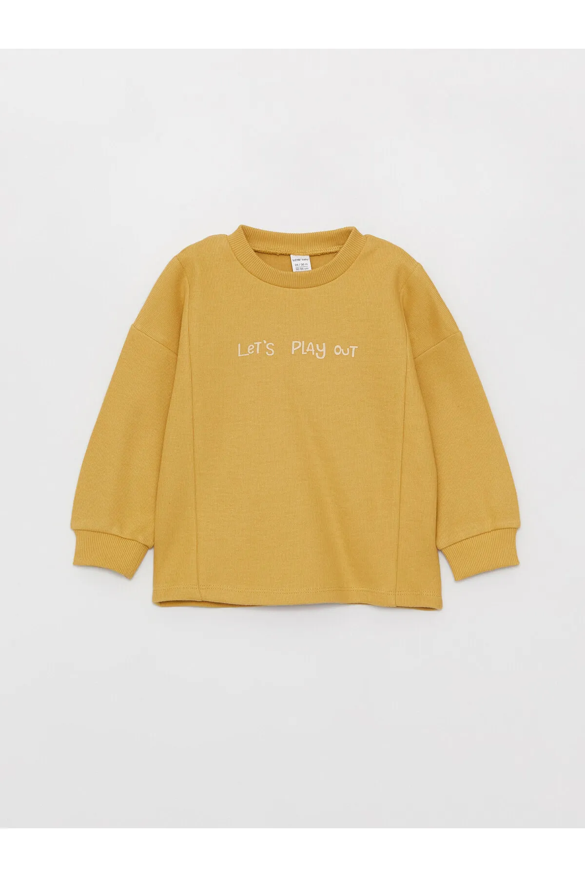 LC Waikiki  Langarm-Sweatshirt mit Rundhalsausschnitt und bedrucktem Baby-Jungen-Sweatshirt