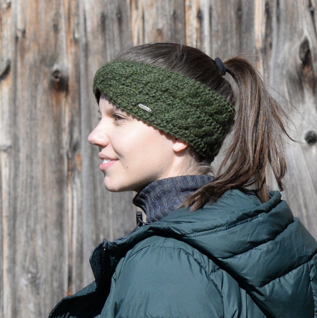 McRon Stirnband Modell Indra im Twist, komplett mit Fleece gefüttert