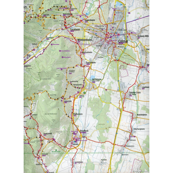 Bikeline Radkarte Elsass Süd (ELS03) 1 : 75.000 - Fahrradkarte