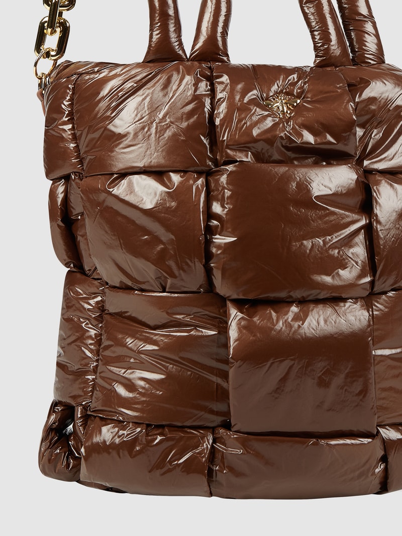 Shopper aus Textil in mittelbraun