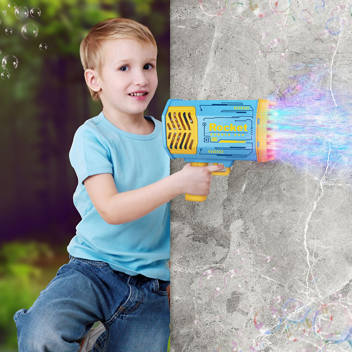 Wasserspielzeug für Kinder 69 Loch Kinderspielzeug mit Seifenblasen