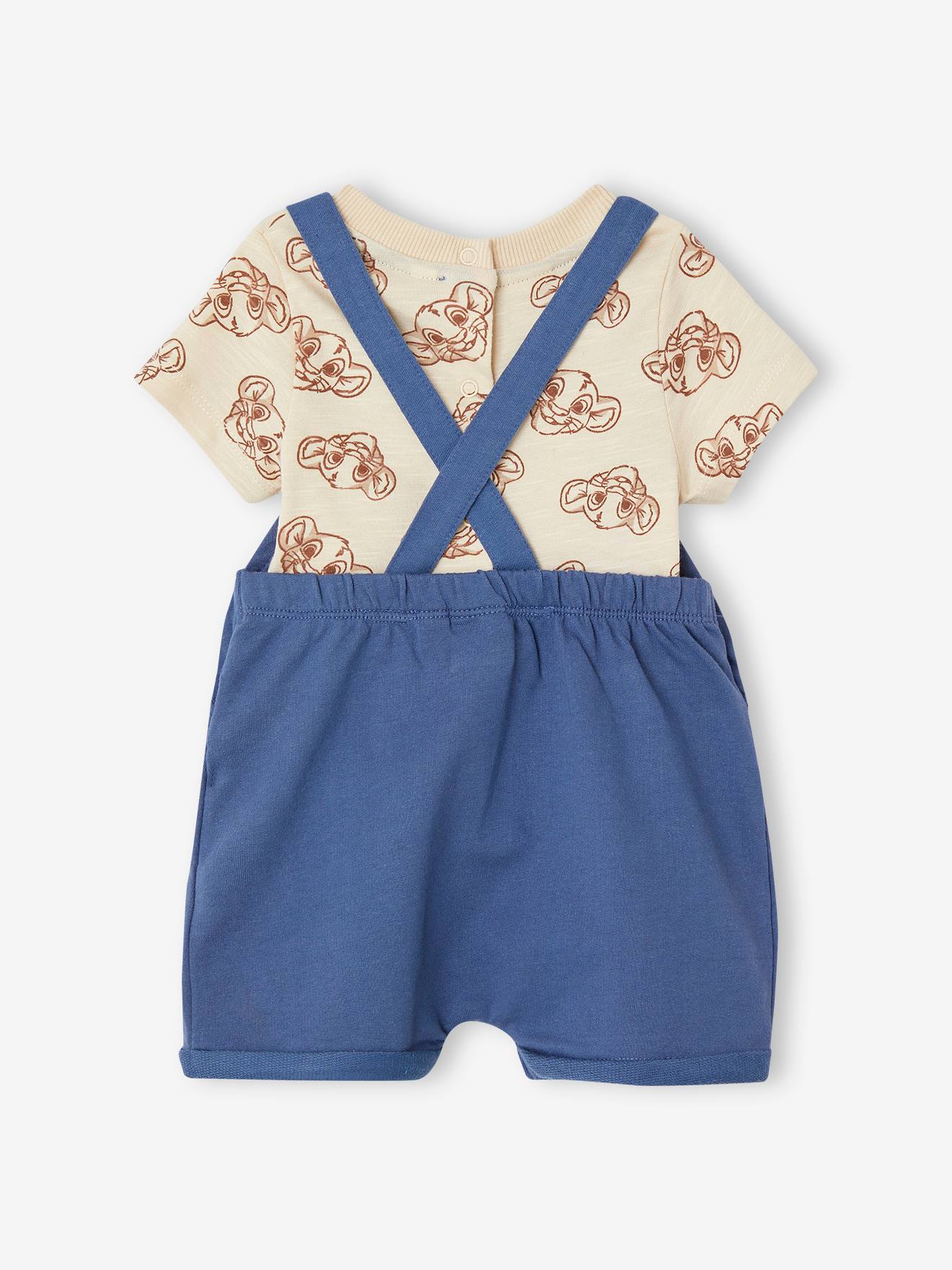 The Lion King Baby Set: T-Shirt & Latzshorts Disney KÖNIG DER LÖWEN - indigo-blau