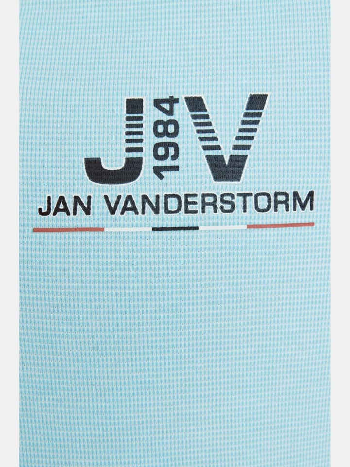 Jan Vanderstorm Poloshirt ALBERICH in türkis melange günstig kaufen