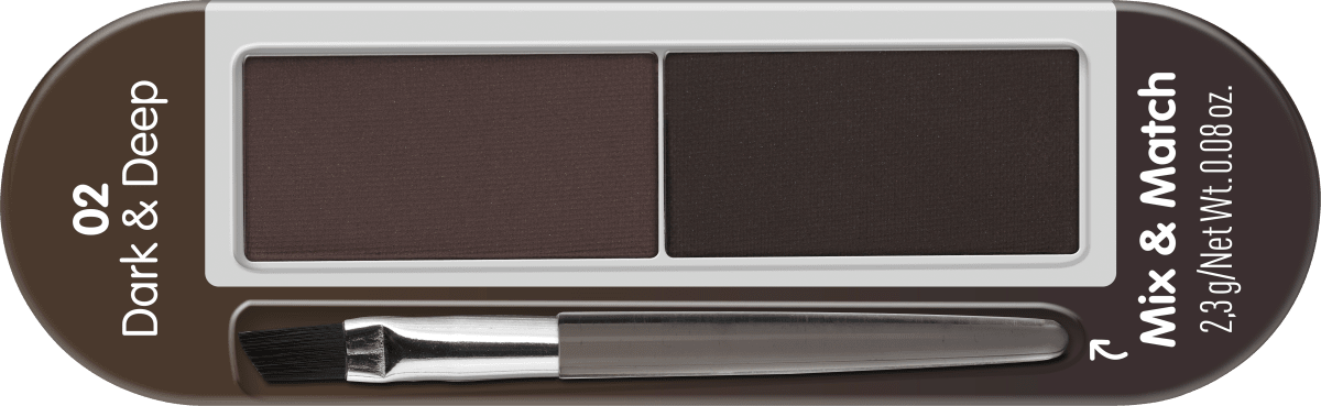 Augenbrauenpuder Set Mix & Match 02 Dark & Deep, 2,3 g