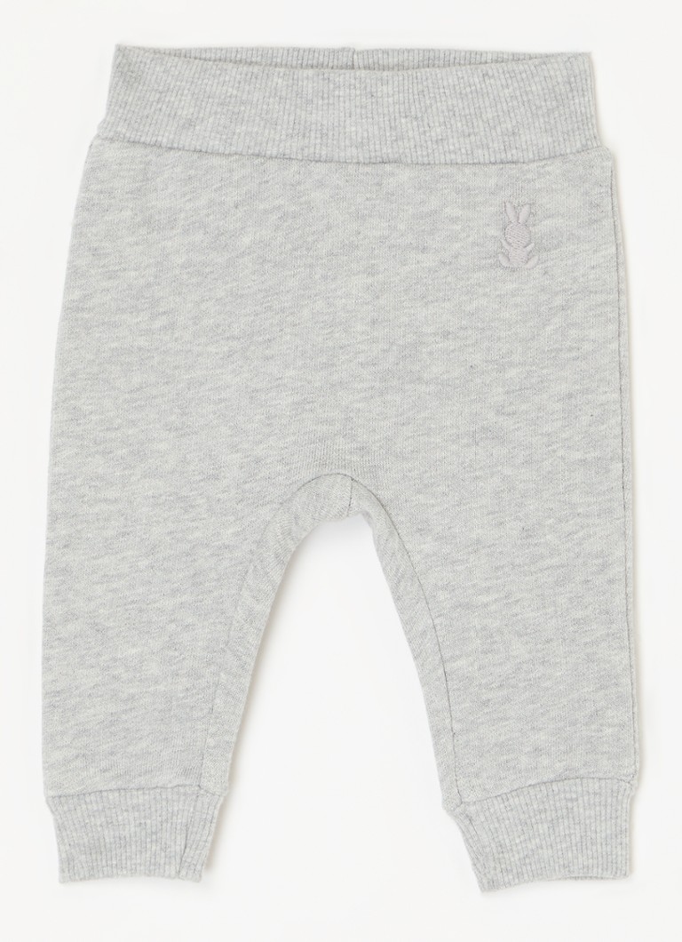 Pantaloni de trening Benetton cu croială conică și broderie.