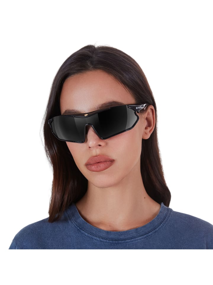 YEAZ SUNRAY Sport-Sonnenbrille schwarz/polarisiert in schwarz günstig kaufen onesize