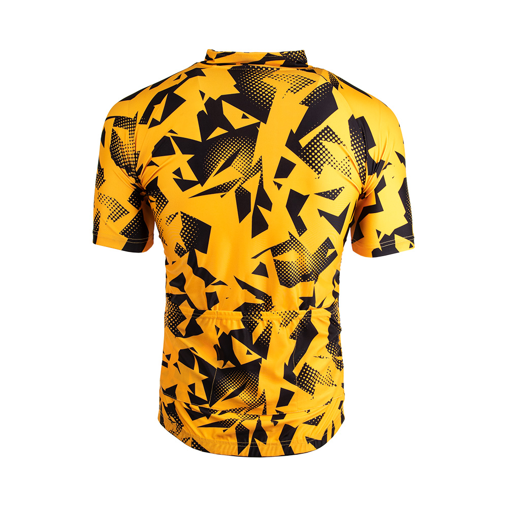 Radtrikot MUSTER schwarz-gelb