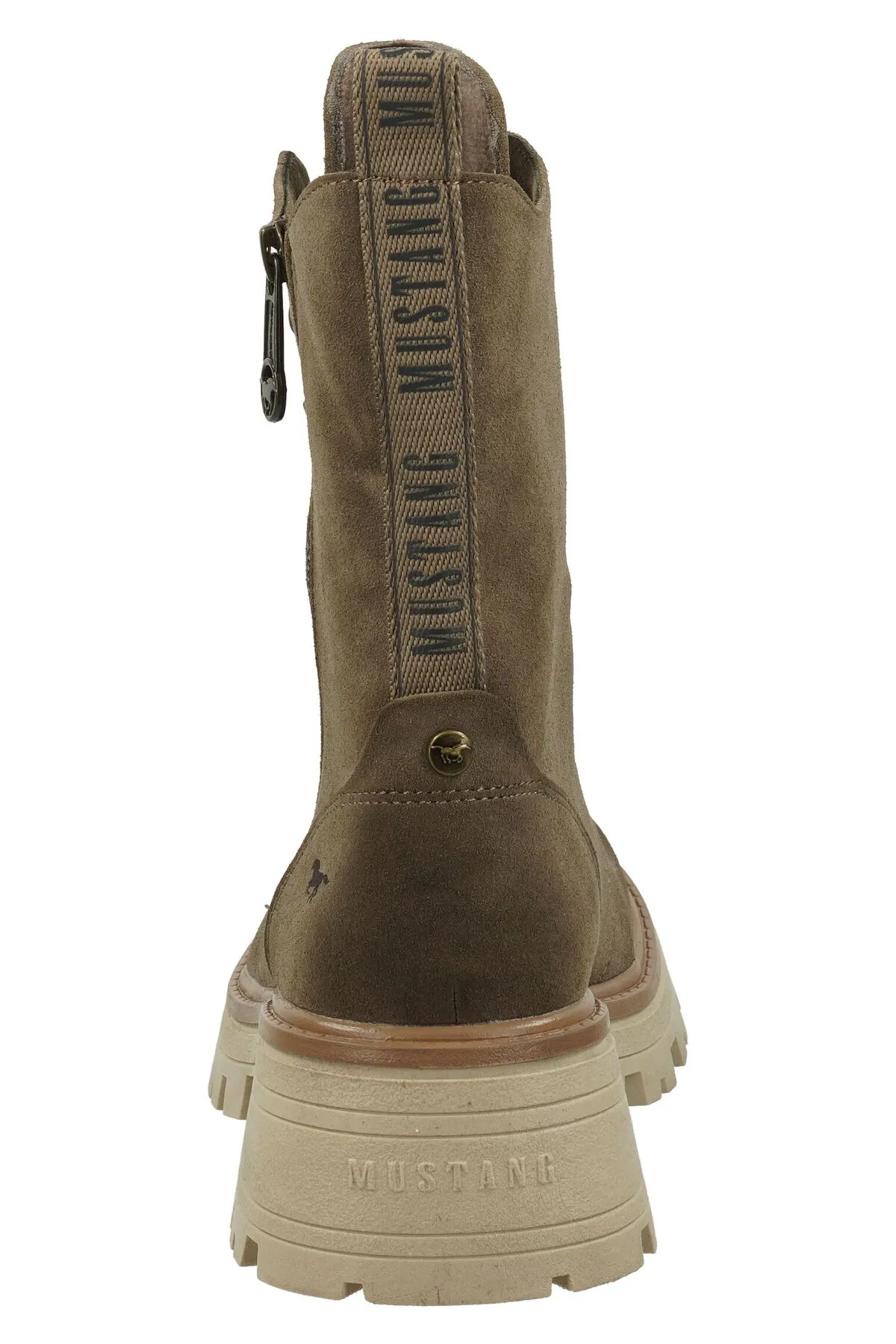 Mustang  Stiefelette - Braun - Blockabsatz