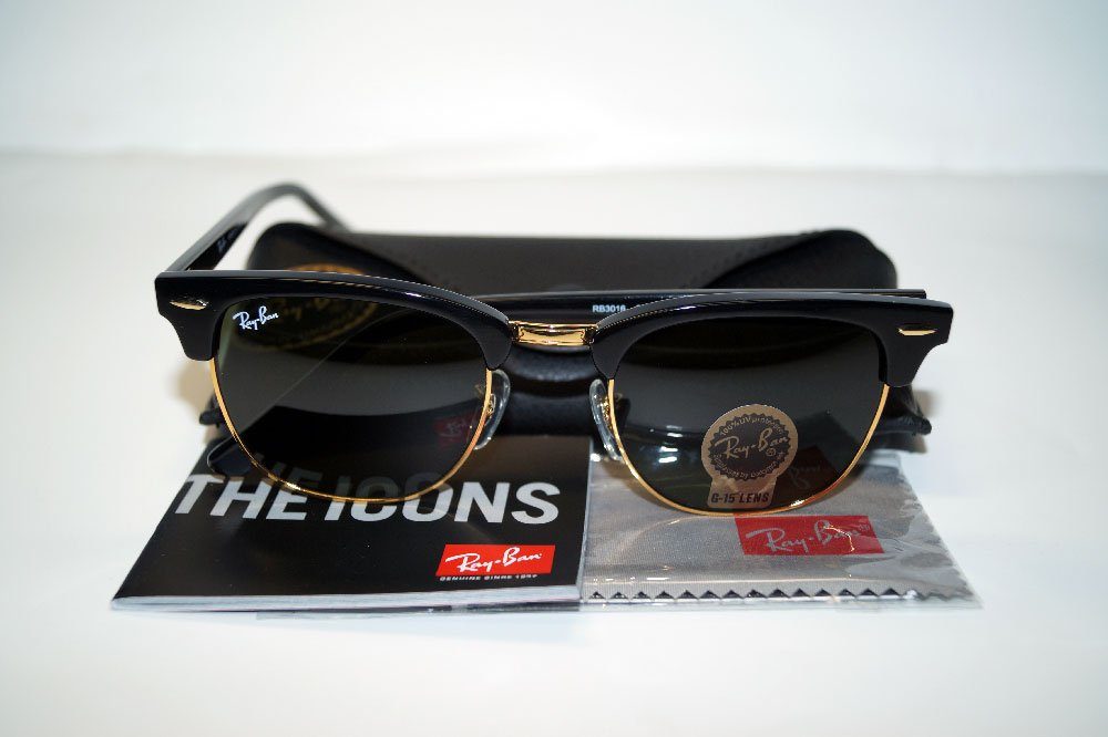 Ray-Ban Sonnenbrille RAY BAN Sonnenbrille Sunglasses RB 3016 W0365 Gr.49 Clubmaster
