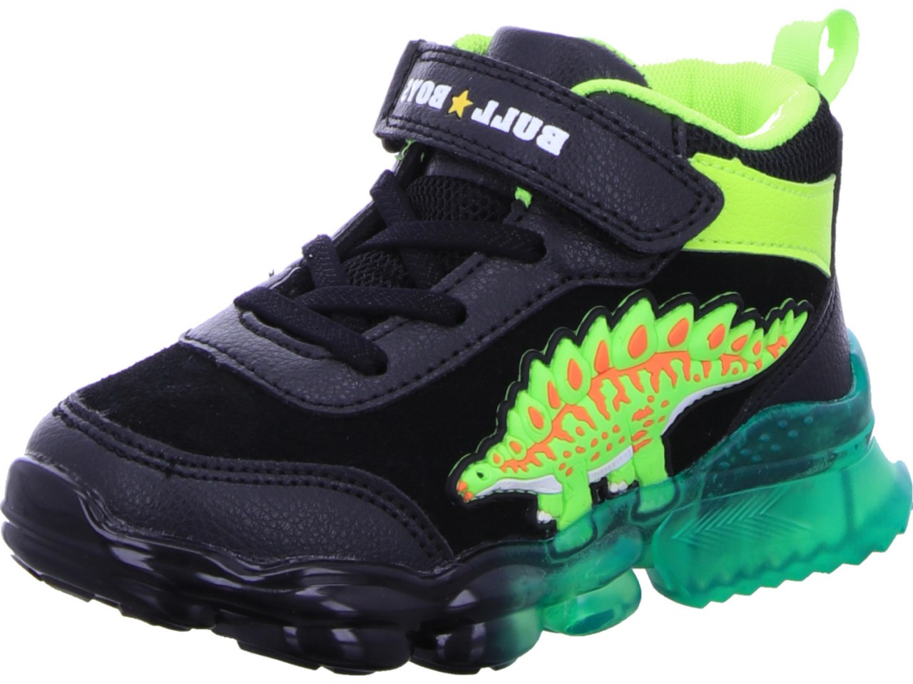 DIVERSE Jungen Sneaker schwarz Stegosauro