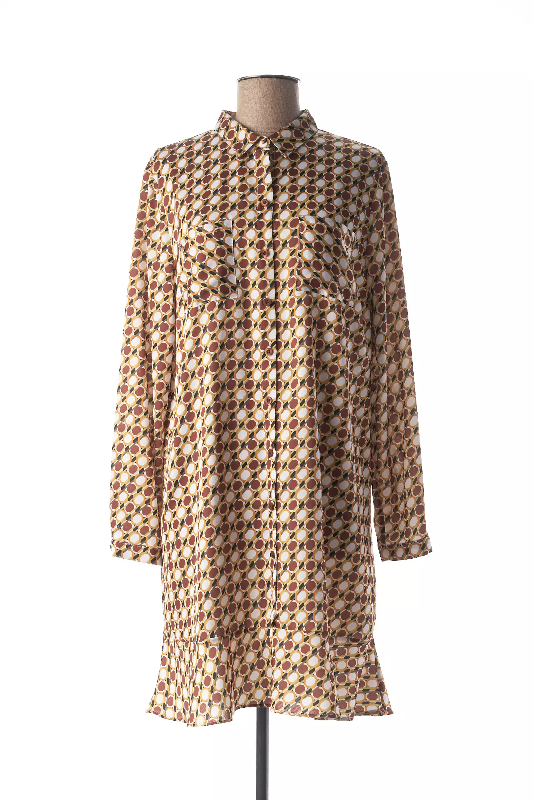 Mexx Robes Courtes Femme couleur marron