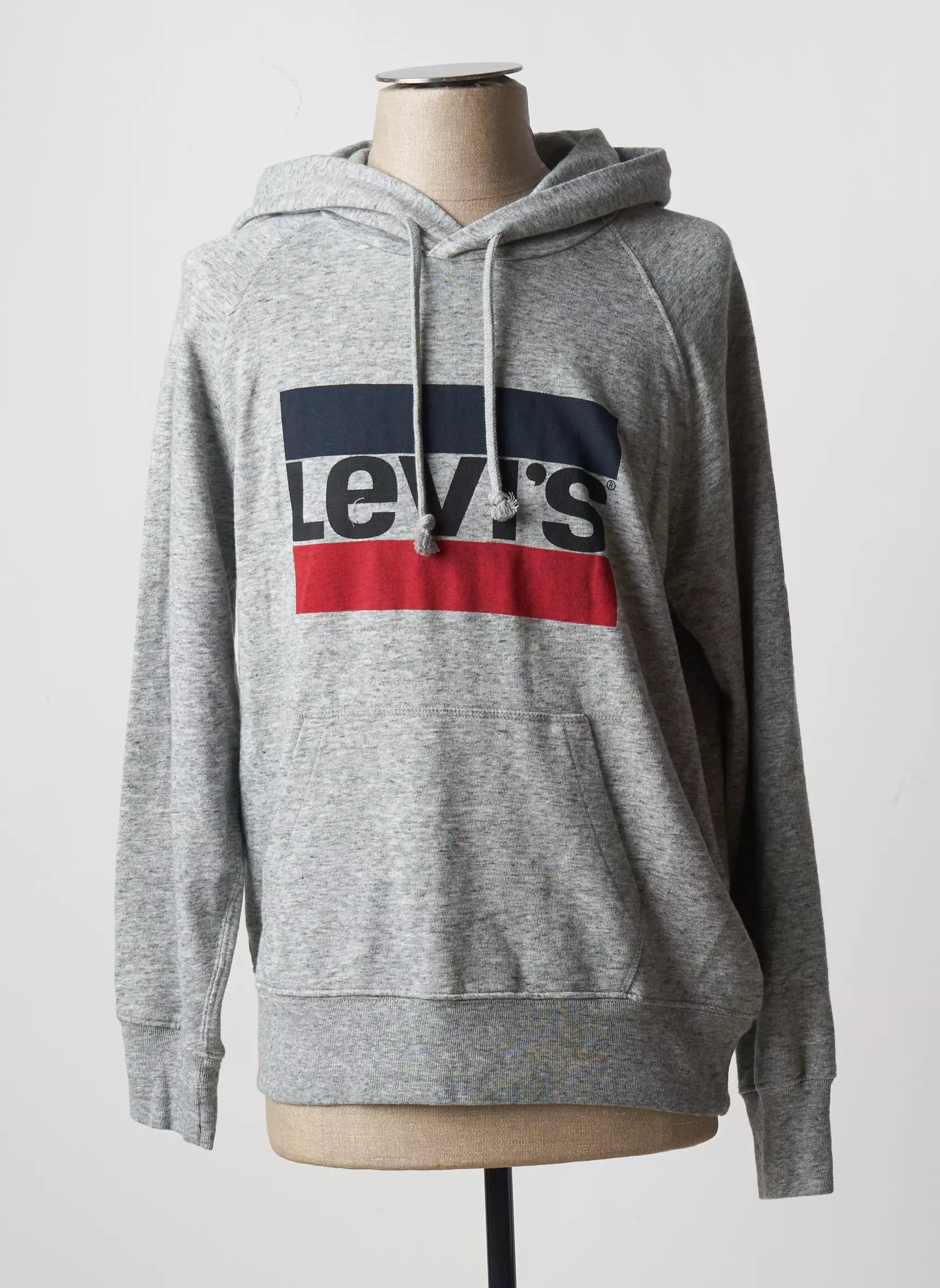 Levis Sweat Capuche Homme couleur gris