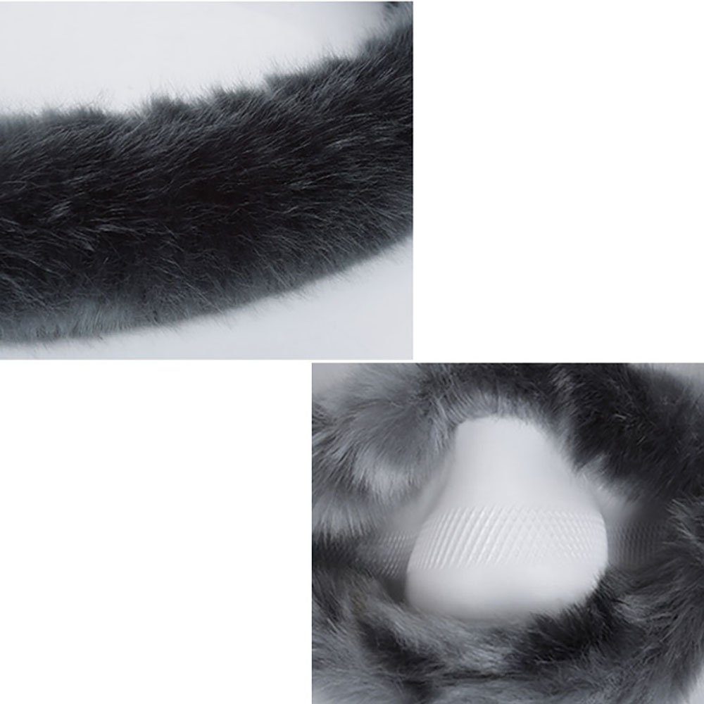 Deliana.home Lenkradbezug Plüsch Lenkradschutz Anti-Rutsch flauschige Lenkrad Zubehör, Ø 37,00 - 39,00 cm, (1-tlg), Durchmesser 38 CM