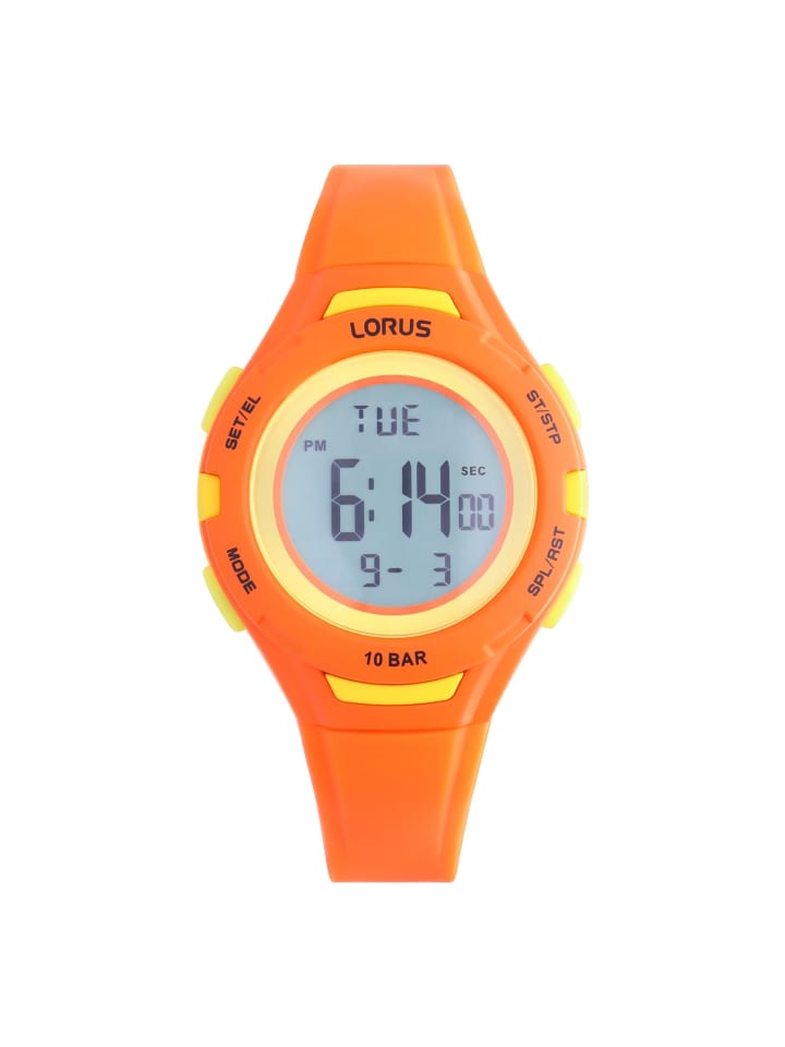 Lorus Silikon Quarzuhr Lorus Orange günstig kaufen 19