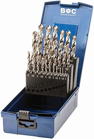 Bohrcraft 11201330025 Bohrerset KG13 HSS-G ABS-Box /1-13x0,5/25-teilig